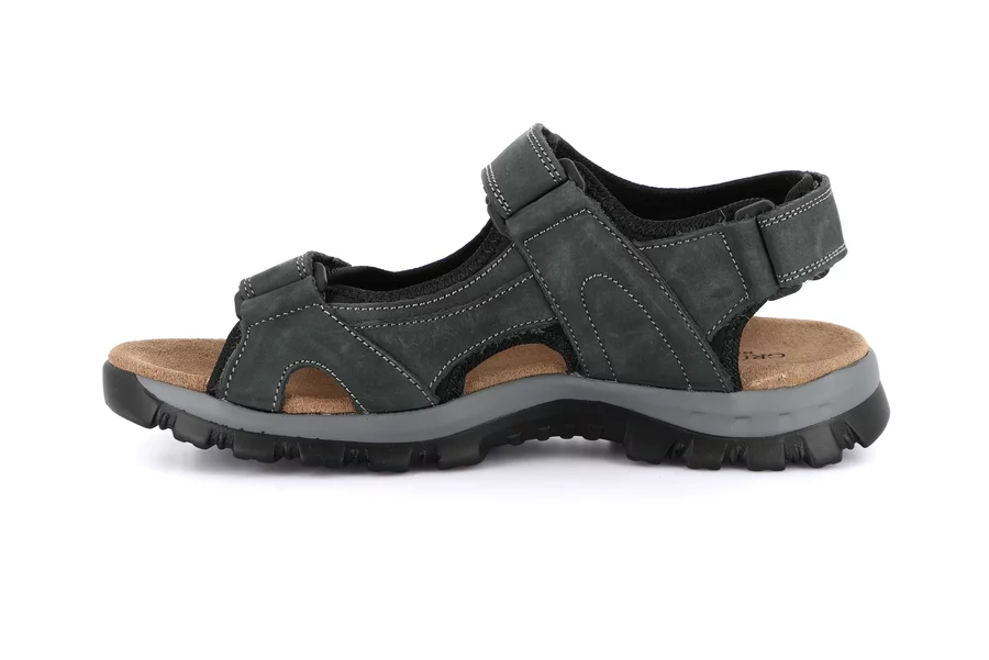 Sports sandal for men | MELT SA2619 - ANTRACITE | Grünland