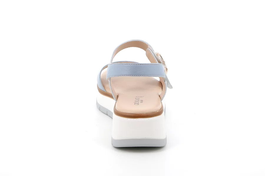 Sandal with wedge | FASI SA3102 - CIELO-BIANCO | Grünland