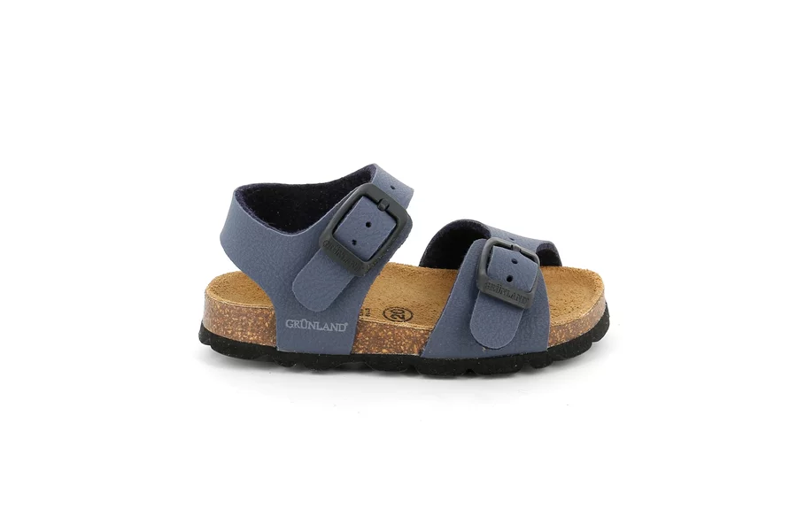 Sandalo due fibbie da bambino | ARIA SB0025 - BLU | Grünland Junior