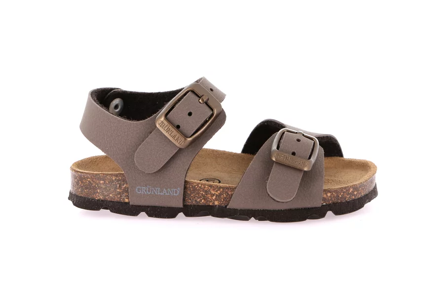 Sandal with two buckles for children | ARIA SB0025 - TESTA DI MORO | Grünland Junior