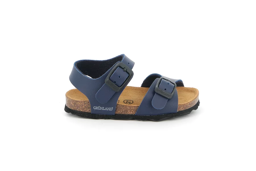Sandalo in materiale riciclato | ARIA SB0027 - BLU | Grünland Junior