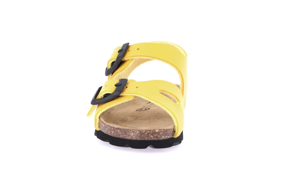 Sandale aus recyceltem Material | ARIA SB0027 - GELB | Grünland Junior