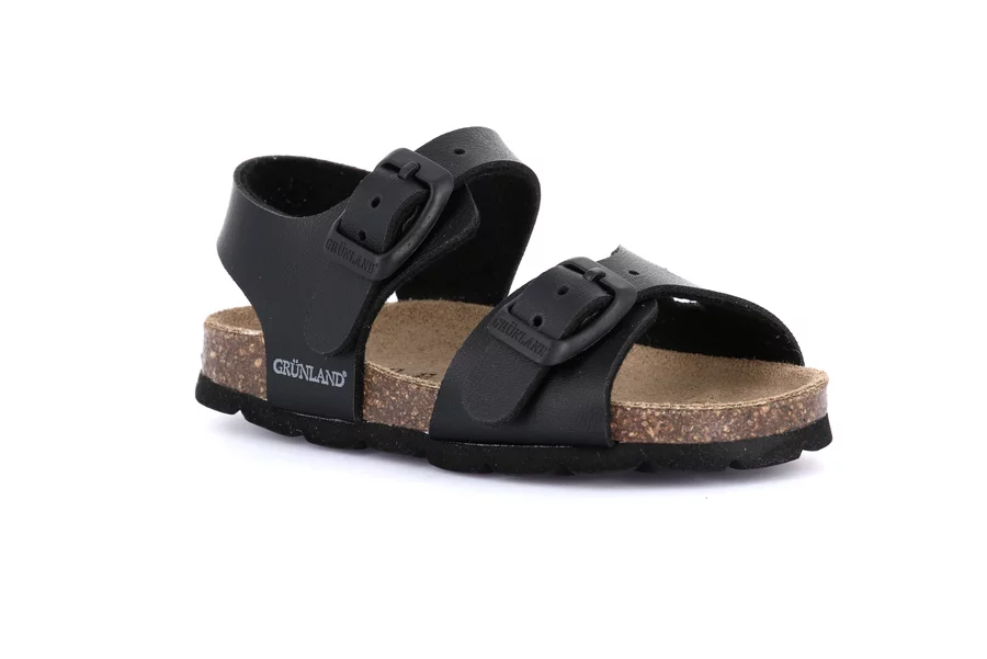 Sandal with recycled material | ARIA  SB0027 - BLACK | Grünland Junior