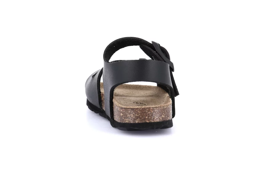 Sandal with recycled material | ARIA  SB0027 - BLACK | Grünland Junior