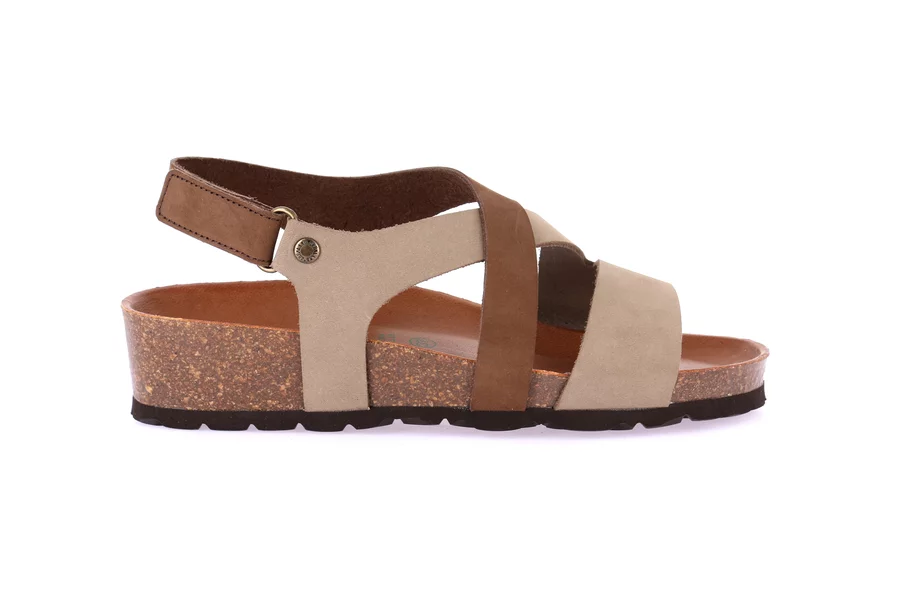 Sandalo in sughero naturale | LEFT SB0073 - BEIGE-T.MORO | Grünland