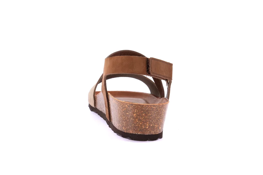 Sandalo in sughero naturale | LEFT SB0073 - BEIGE-T.MORO | Grünland