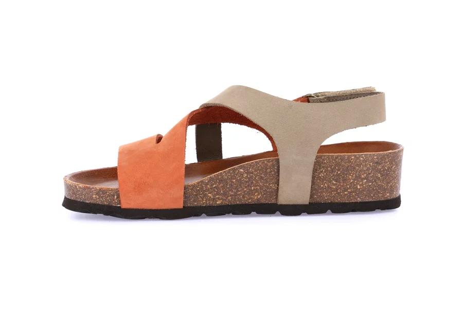 Sandalo in sughero naturale | LEFT SB0073 - MATTONE-BEIGE | Grünland
