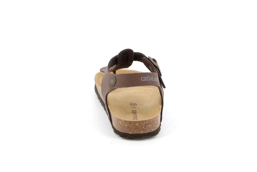 Sandalo in sughero con fibbia | SARA SB0215 - MOGANO | Grünland
