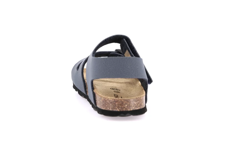 Sandale mit Klett- und Schnallenverschluss | ARIA SB0231 - BLAU | Grünland Junior