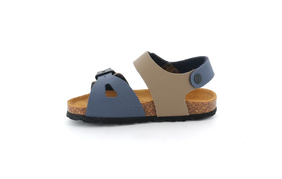 Sandal with tear closure and Buckle | ARIA SB0231 - TORTORA-MIX | Grünland Junior