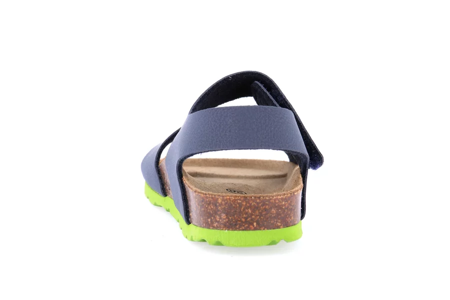 Classic baby-boy sandal SB0234 - BLU-LIME | Grünland Junior