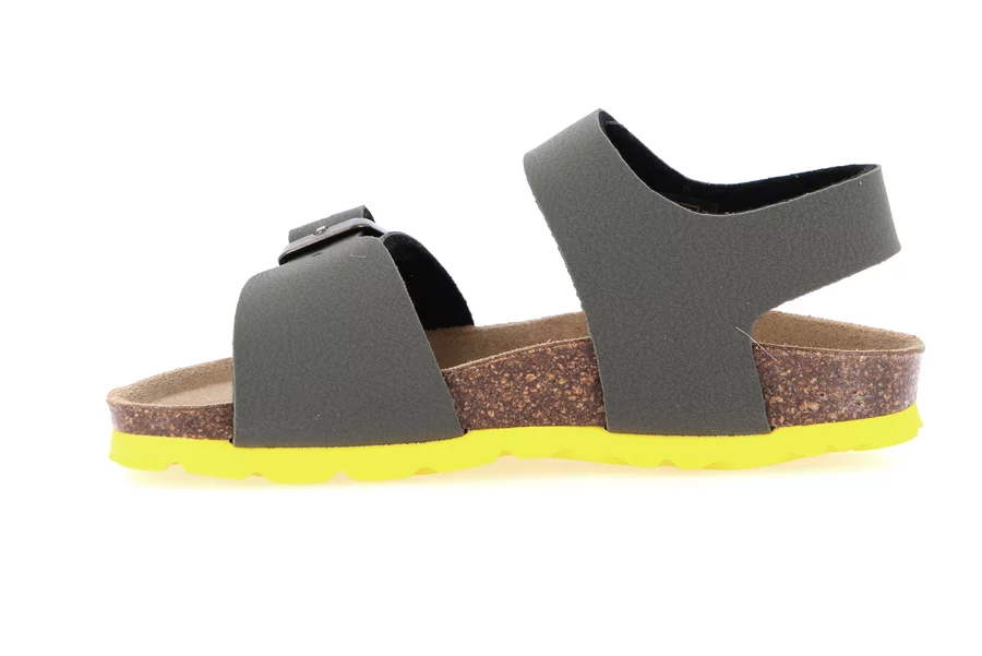 Classic baby-boy sandal SB0234 - OLIVA-GIALLO | Grünland Junior