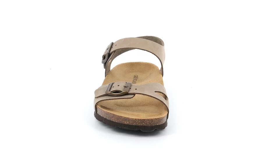 Basic leather sandal | SARA SB0371 - KAKI | Grünland