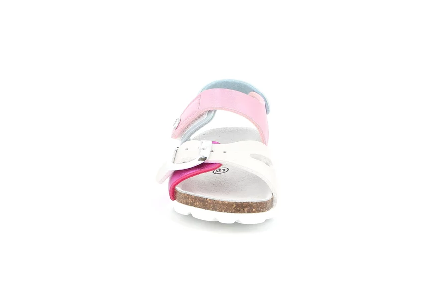Sandalo da bimba in sughero | ARIA SB0389 - FUXIA-MULTI | Grünland Junior
