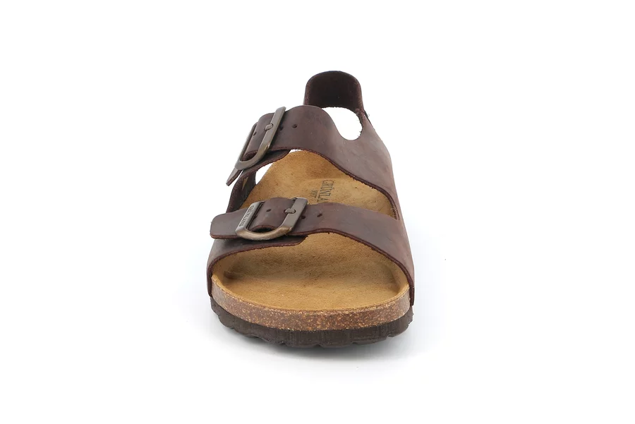 Sandal in genuine leather | BOBO SB0396 - MOGANO | Grünland