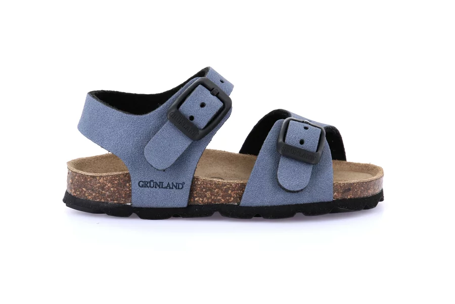 Sandaletto con doppia fibbia | ARIA SB0634 - JEANS | Grünland Junior