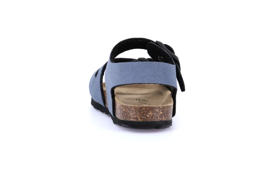 Sandaletto con doppia fibbia | ARIA SB0634 - JEANS | Grünland Junior