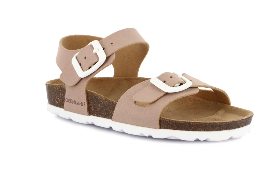 Sandalo LUCE in eco-suede SB0636 - ROSA | Grünland Junior