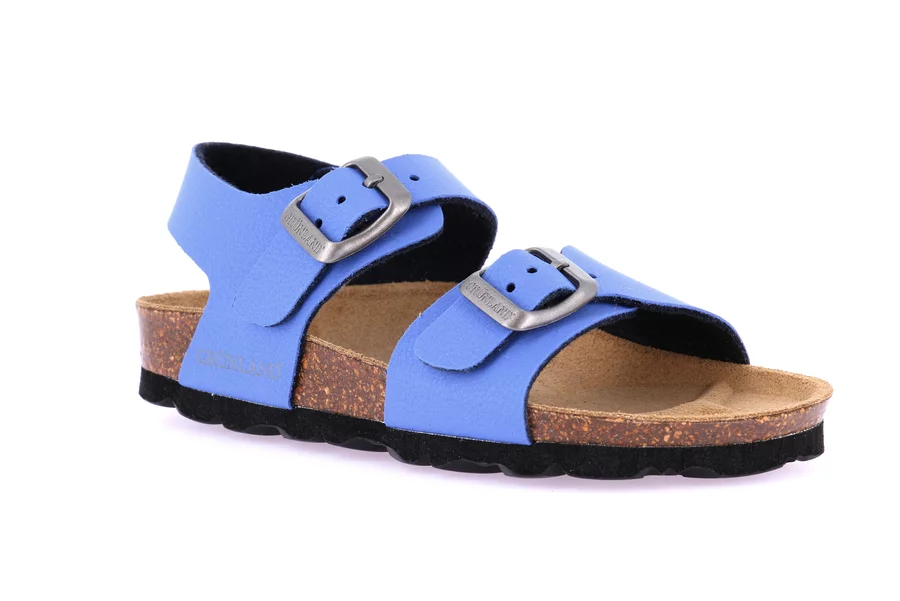 Cork sandal with double buckle SB0901 - JEANS | Grünland Junior