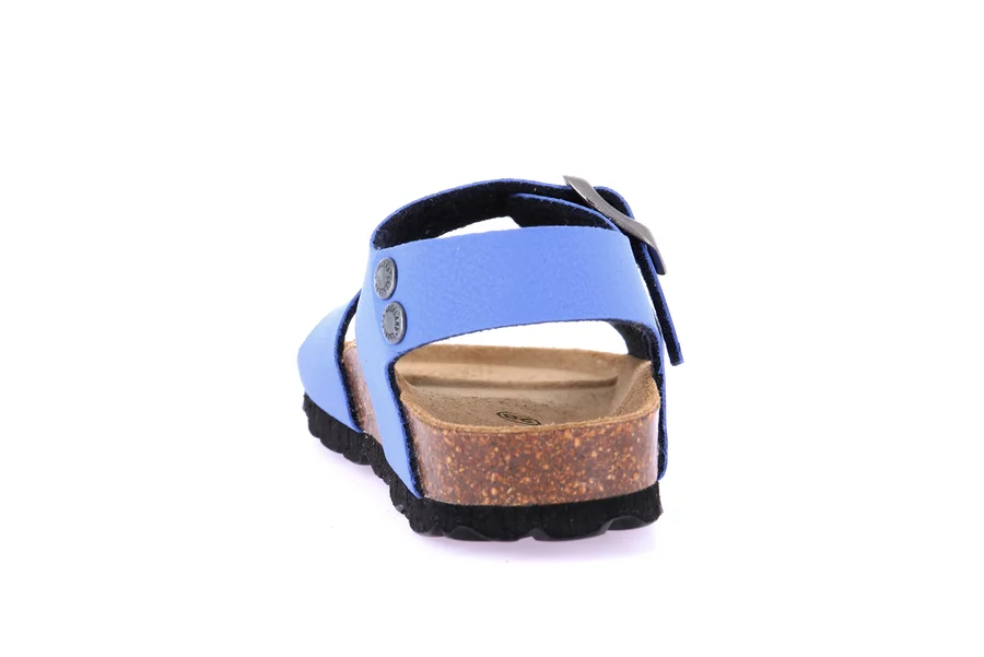 Cork sandal with double buckle SB0901 - JEANS | Grünland Junior