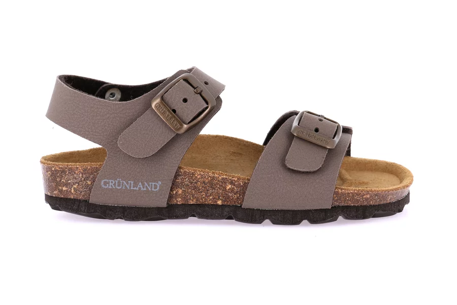 Korksandale mit Doppelschnalle SB0901 - TESTA DI MORO | Grünland Junior