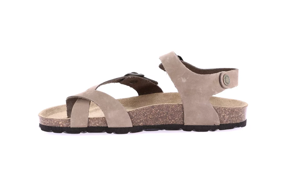 Ledersandale für Damen | SARA SB0917 - KAKI | Grünland