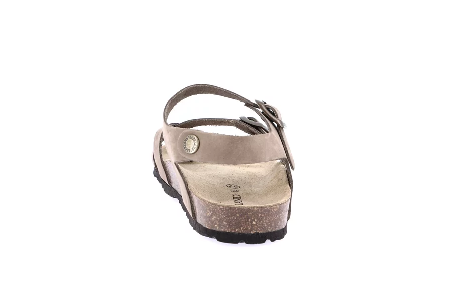 Ledersandale für Damen | SARA SB0917 - KAKI | Grünland