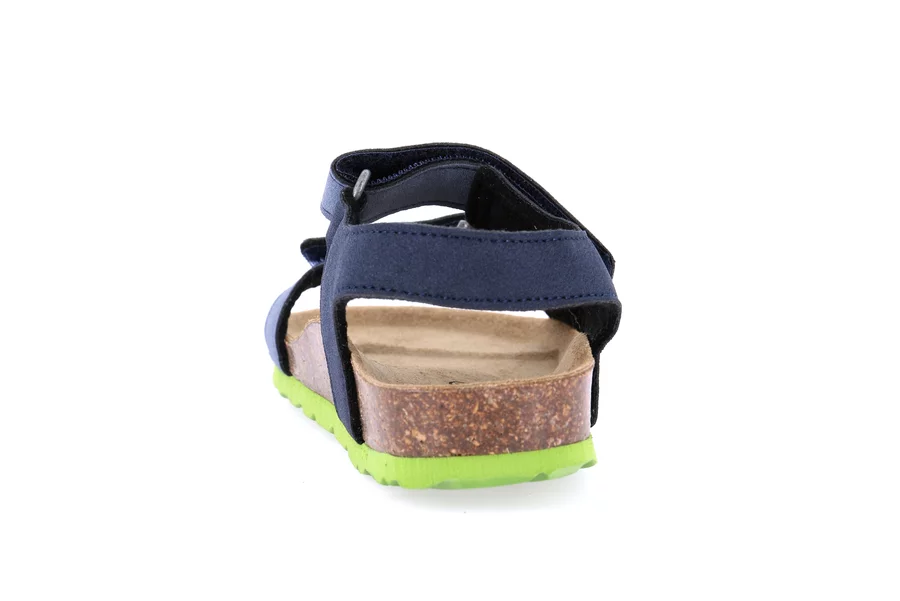 Sandaletto in sughero sportivo | LUCE SB1107 - BLU-JEANS | Grünland Junior