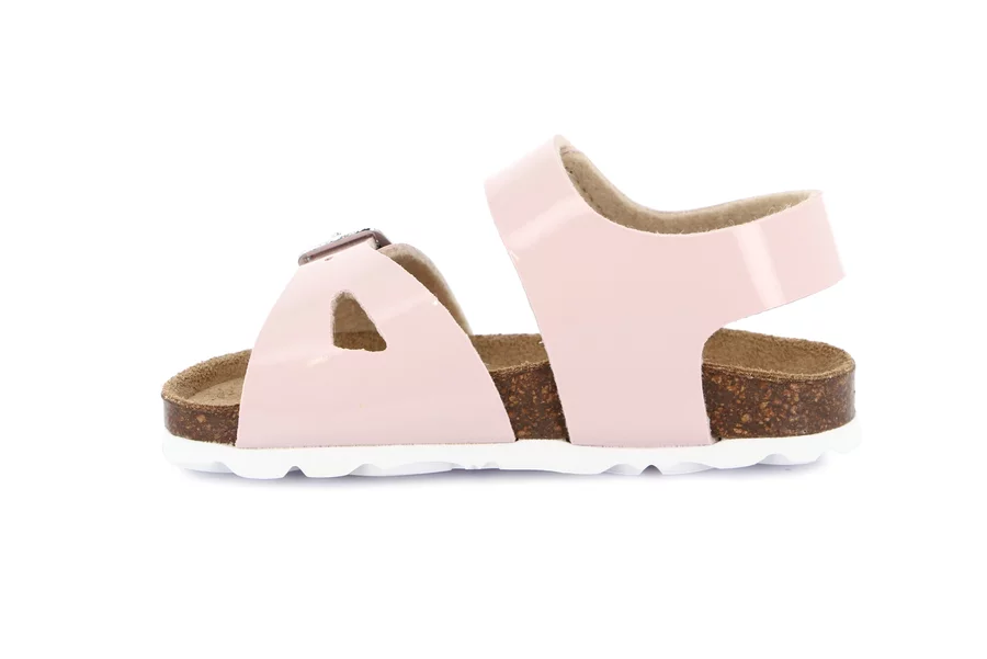 Sandaletto con strappo in vernice | ARIA SB1119 - ROSA | Grünland Junior