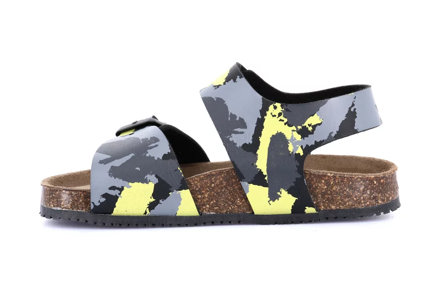 META camouflage sandal SB1161 - LIME-NERO | Grünland Junior