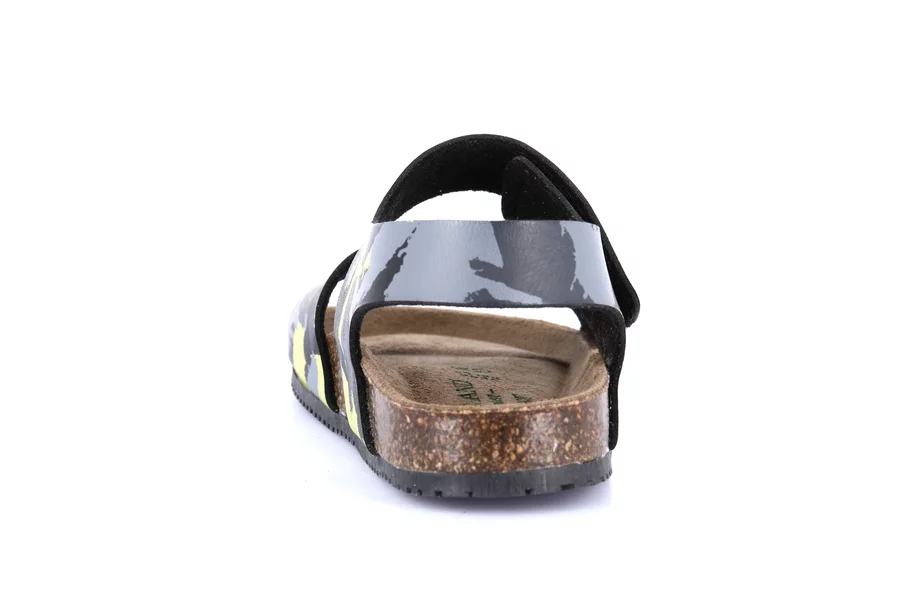 META camouflage sandal SB1161 - LIME-NERO | Grünland Junior