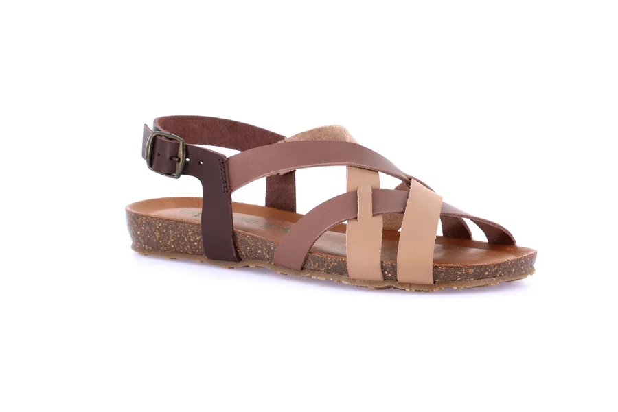 Sandalo in nabuk e sughero | SAPP SB1165 - TAUPE-MULTI | Grünland