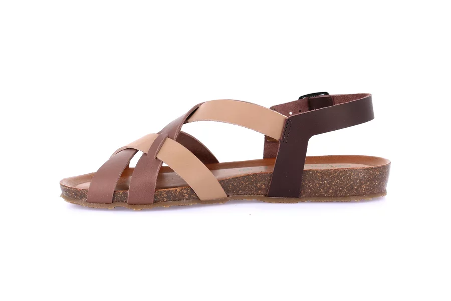 Sandalo in nabuk e sughero | SAPP SB1165 - TAUPE-MULTI | Grünland