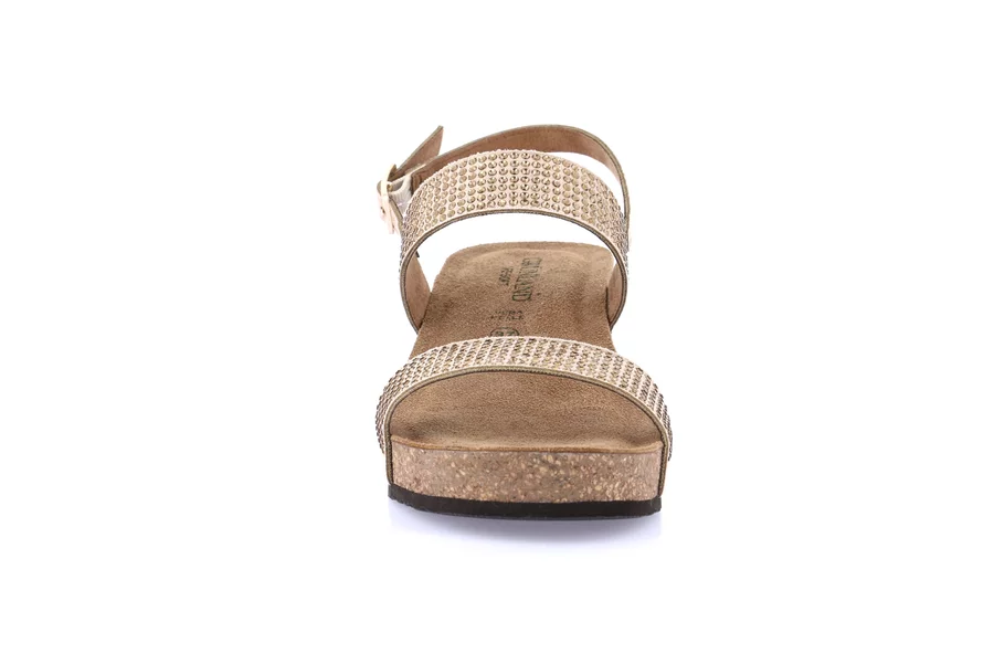 Sandalo con zeppa in sughero | ERSI SB1174 - BEIGE | Grünland