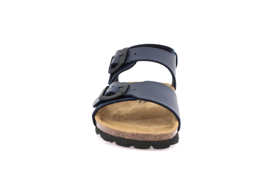 Sandalo in sughero a due fibbie | LUCE SB1206 - BLU | Grünland Junior