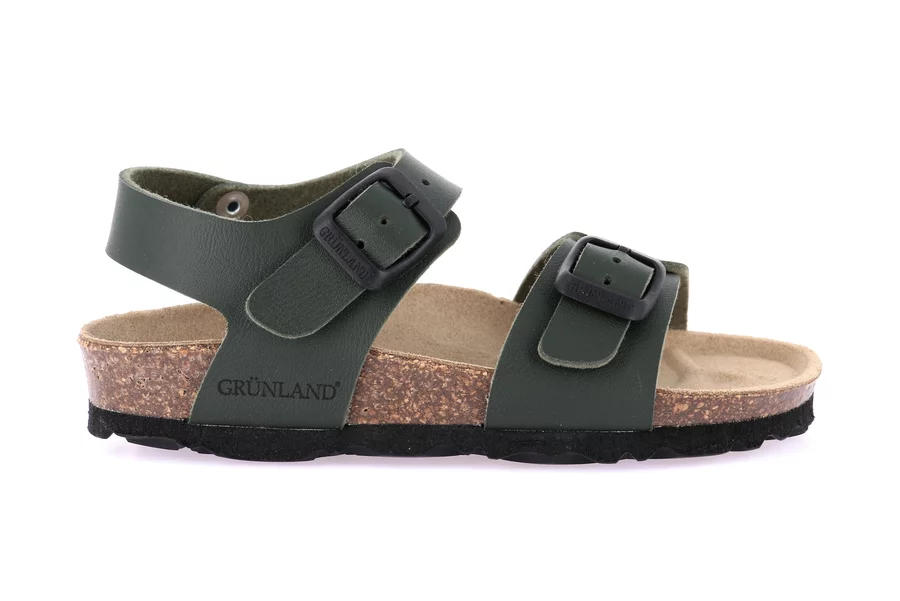 Sandal in Natural Cork | LUCE SB1206 - BOSCO | Grünland Junior