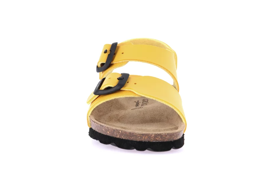 Sandal in Natural Cork | LUCE SB1206 - YELLOW | Grünland Junior