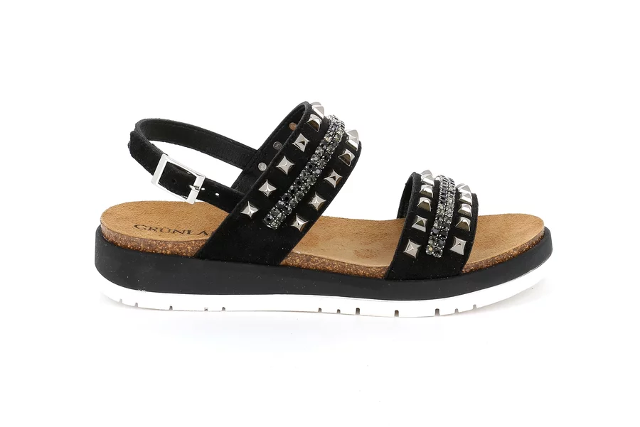 Sandalo fashion | DOXE SB1324 - NERO | Grünland