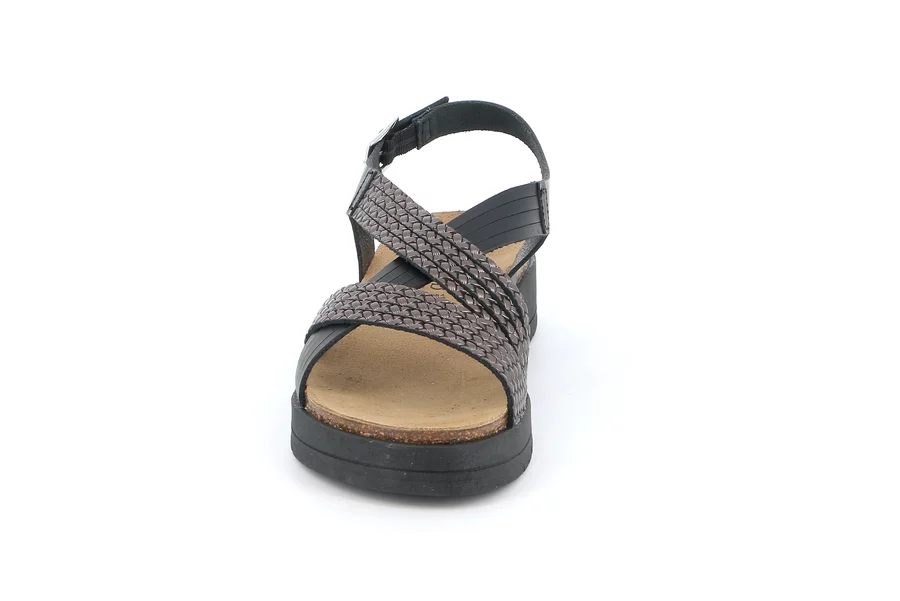 Sandalo fashion | DOXE SB1325 - NERO | Grünland