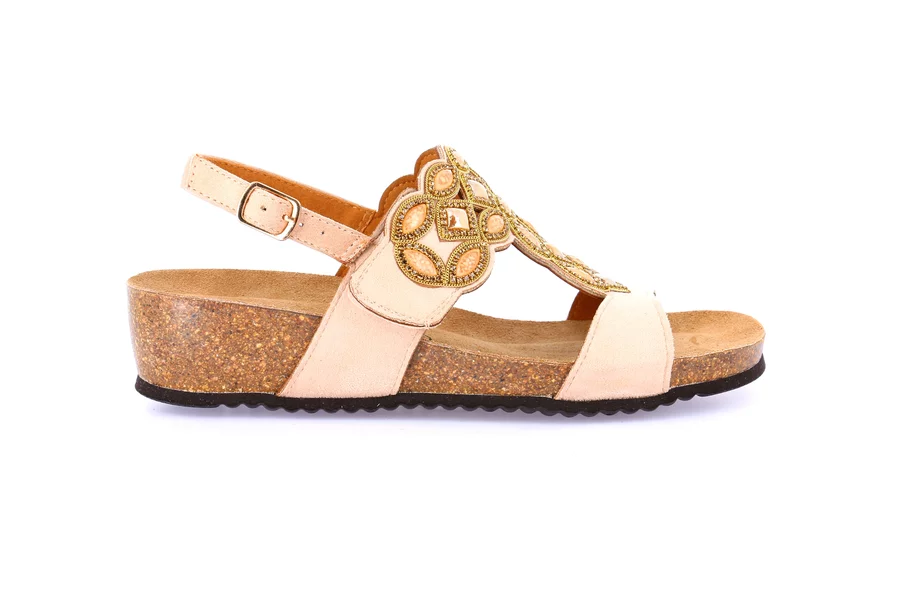 Cork sandal with light wedge | MEMI SB1408 - CIPRIA | Grünland