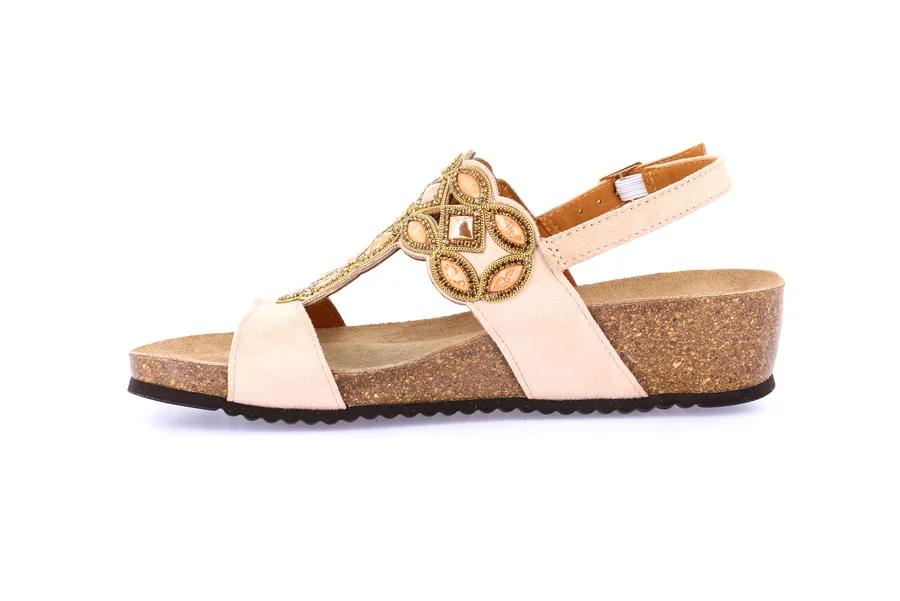 Cork sandal with light wedge | MEMI SB1408 - CIPRIA | Grünland