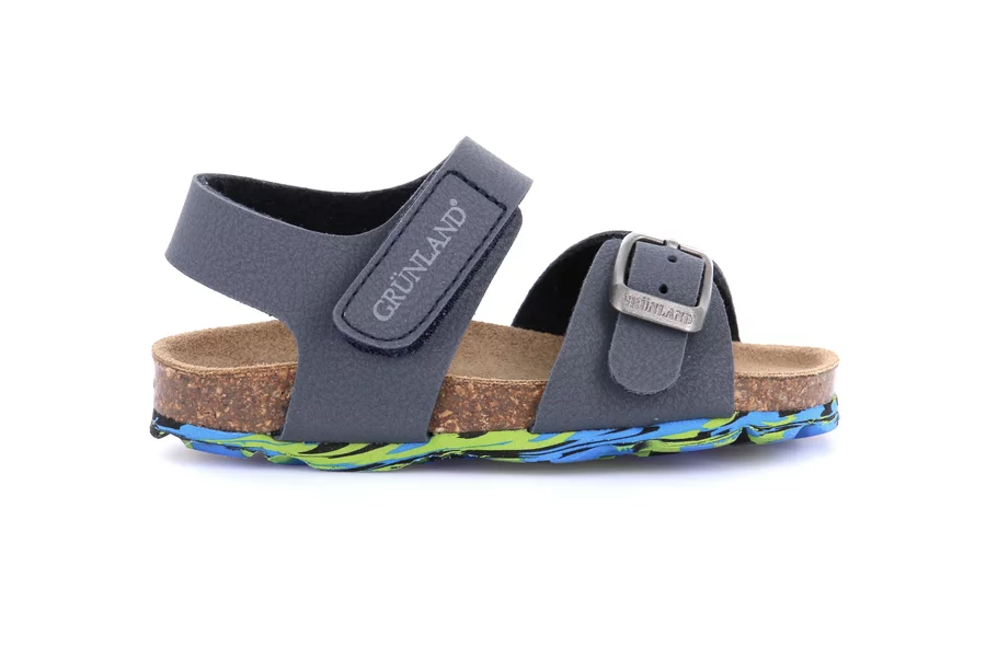 Children's cork sandal | ARIA SB1640 - BLU-MULTI | Grünland Junior