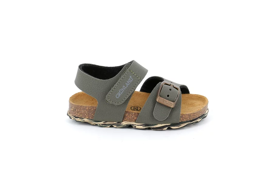 Children's cork sandal | ARIA SB1640 - OLIVA-MULTI | Grünland Junior