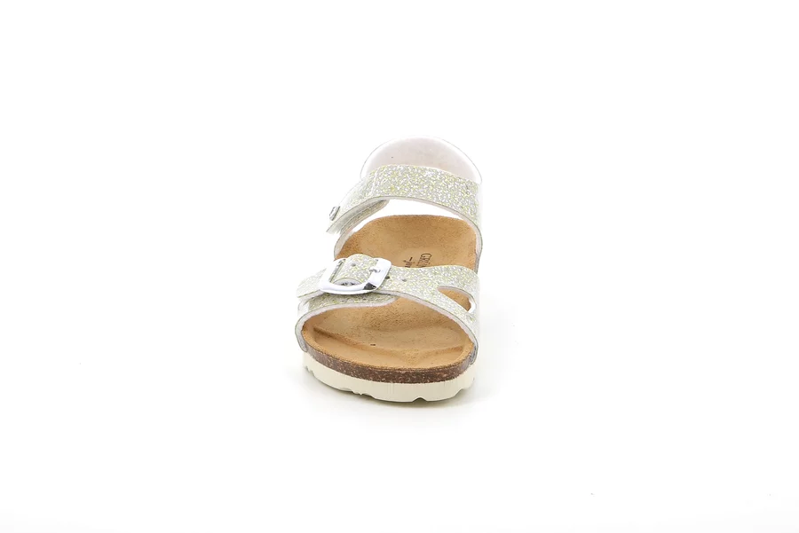Glitter Sandal | LUCE SB1655 - PLATINO-BEIGE | Grünland Junior