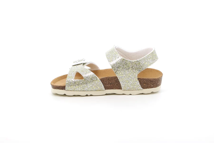 Sandalo glitterato | LUCE SB1655 - PLATINO-BEIGE | Grünland Junior