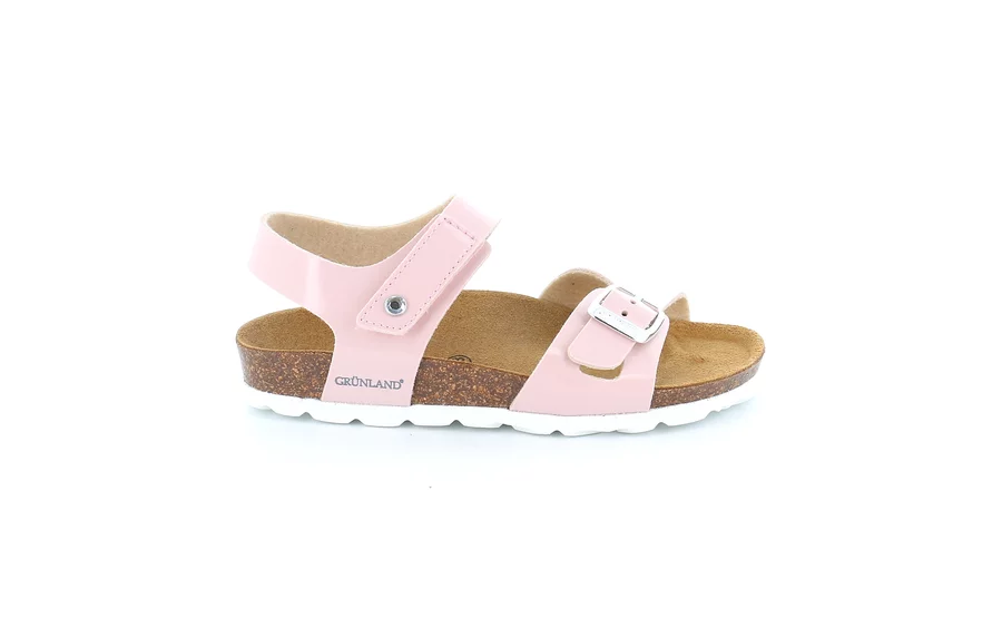Patent leather sandal | LUCE SB1658 - PINK | Grünland Junior