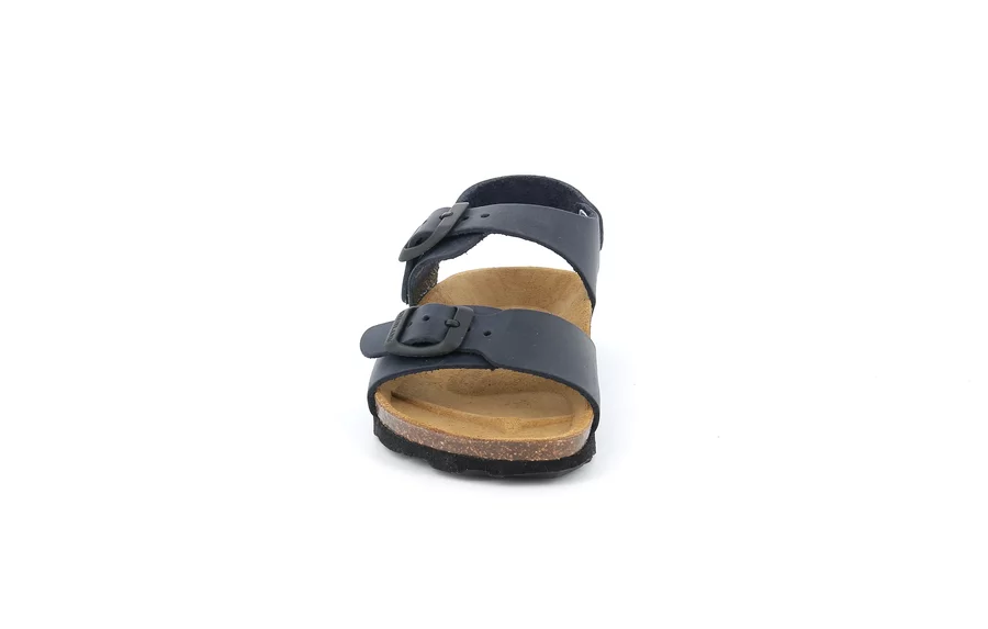 Sandal in genuine leather | LUCE SB1796 - BLUE | Grünland Junior