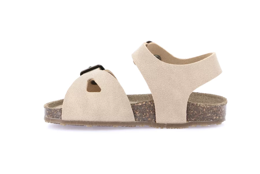 First steps sandal with double buckle | AFRE SB1800 - BEIGE | Grünland Junior