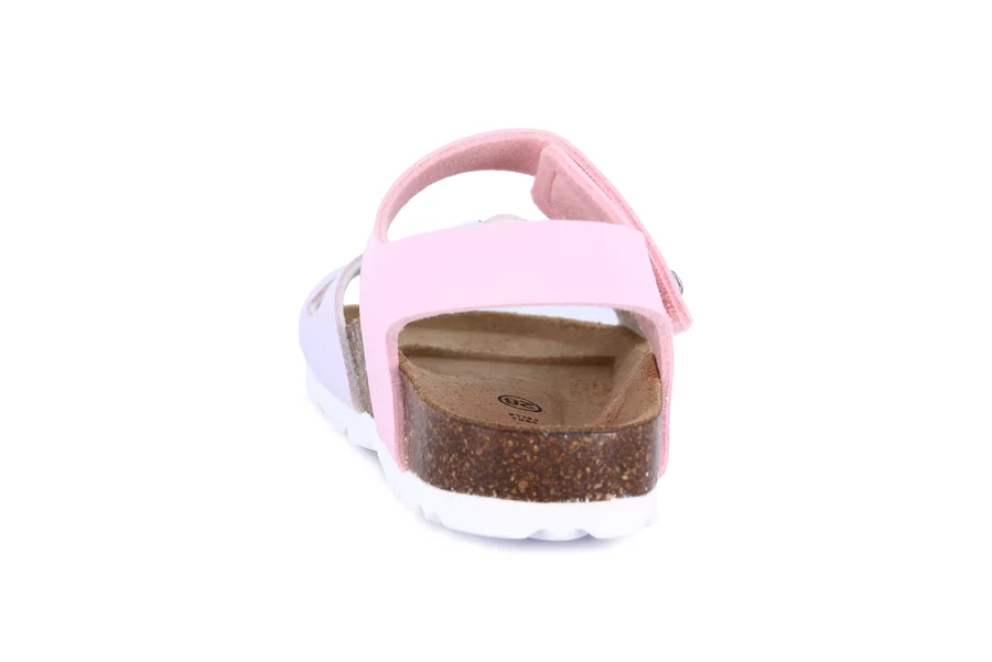 Sandalo con chiusura a strappo | LUCE SB1831 - GLICINE-ROSA | Grünland Junior