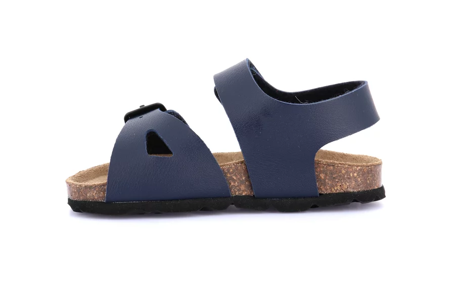 Sandal with tear closure and buckle | ARIA SB1892 - BLUE | Grünland Junior